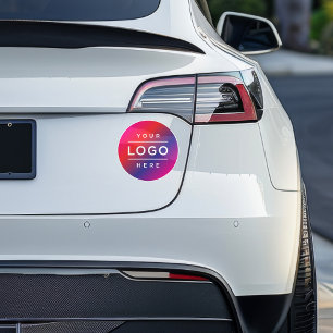 Autocollant rond de logo d'entreprise personnalisé