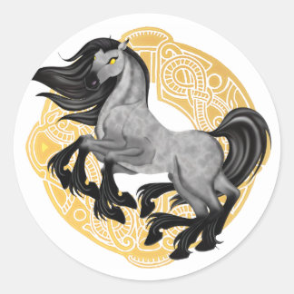 Autocollant rond de Sleipnir