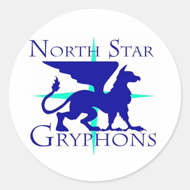 Autocollant rond Griffins North Star (Devant)