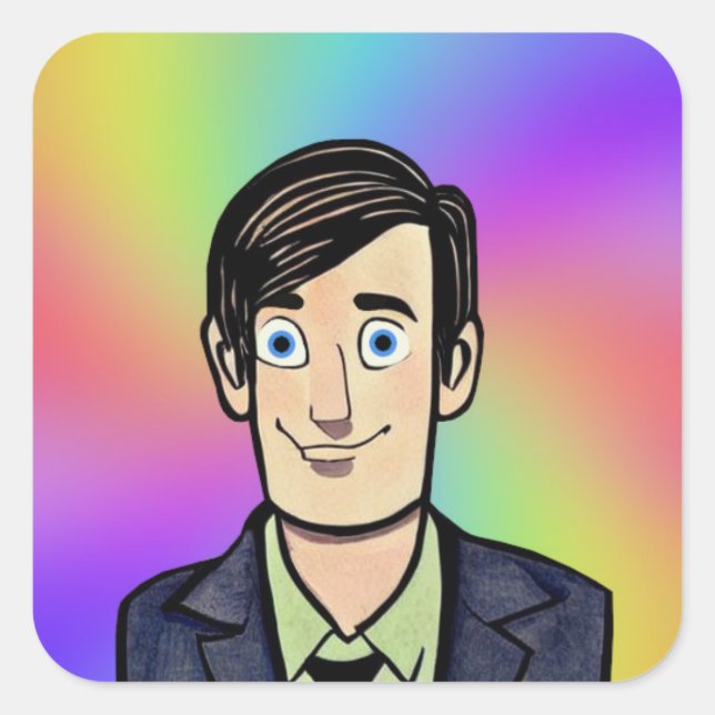 Autocollant rond Guy Classic (Devant)