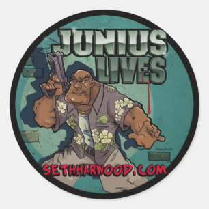 autocollant rond-junius