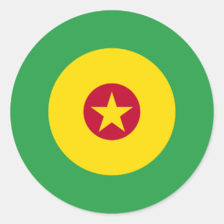 Autocollant rond mod camerounais