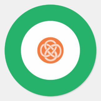 Autocollant rond mod irlandais 1