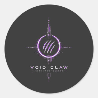 Autocollant rond Neon Claw Cyberpunk