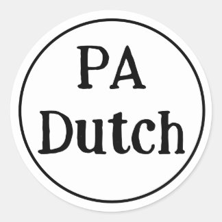 Autocollant rond PA Dutch