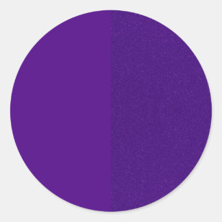 Autocollant Rond Personnalisé – Violet Uni et Brui