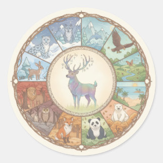 Autocollant rond pour dessous de verre avec image