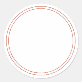 AUTOCOLLANT rond uni avec BORDURE - Étiquettes de