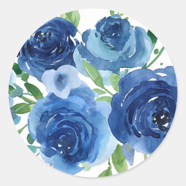 Autocollant Rose Bleue (Devant)