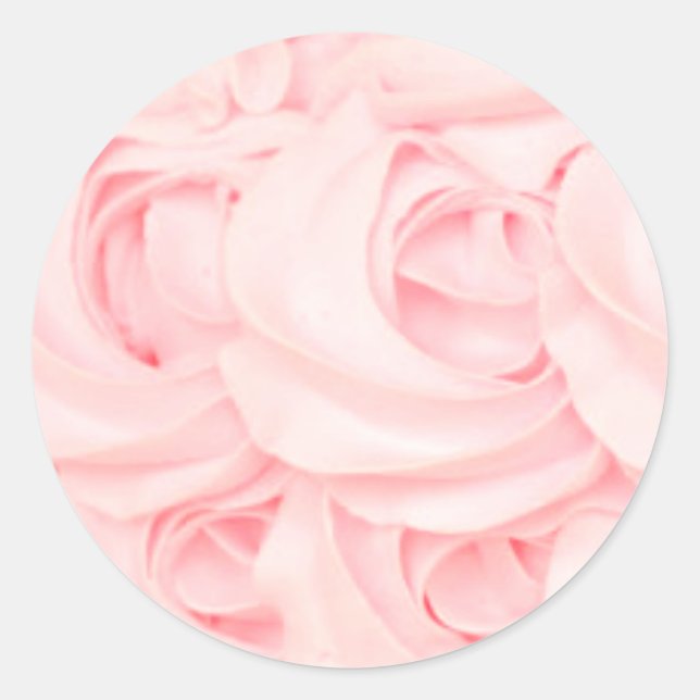 Autocollant rose de dégivrage de gâteau rose (Devant)