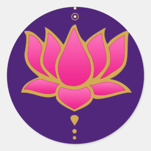 Autocollant rose de Lotus de henné