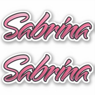 Autocollant rose délavé Sabrina Stickerset