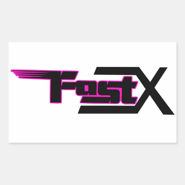 Autocollant rose FastX (Devant)