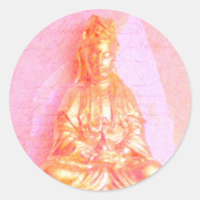 Autocollant rose-Gold Kwan Yin (Devant)