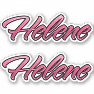 Autocollant rose pâle Helene