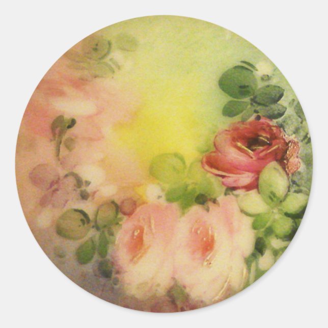 Autocollant Rose victorien 1 (Devant)