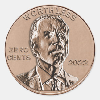 Autocollant sans valeur Joe Biden Penny