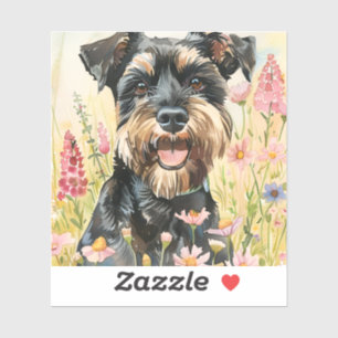 Autocollant – Schnauzer découpé en forme Stickers