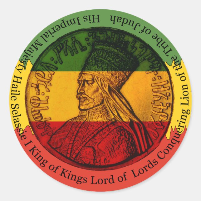 Autocollant Selassie I (Devant)