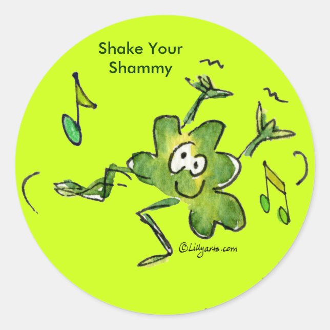 Autocollant Shamrock irlandais n rouleau 03 (Devant)