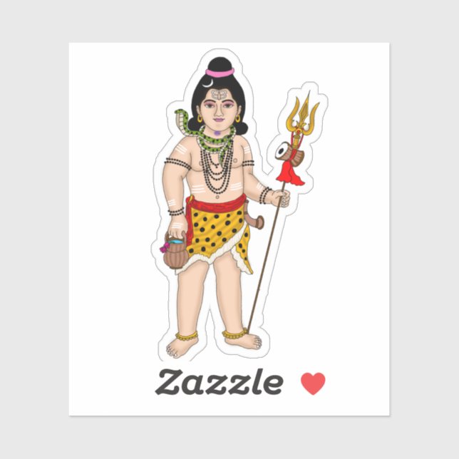 Autocollant Shiva enfant (Feuille)