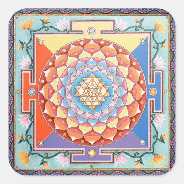 Autocollant Shri Yantra (Devant)