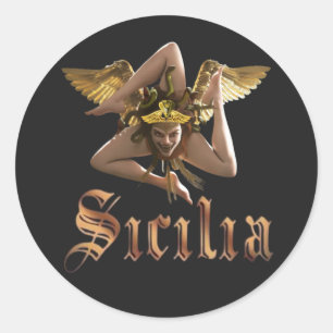 Autocollant Sicile / Sicilia Triskelion Trinacria