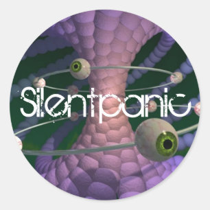 Autocollant Silentpanique violet