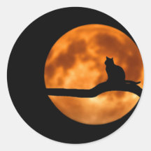 Autocollant Silhouette Chat