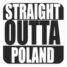 Autocollant situé juste à côté de Pologne