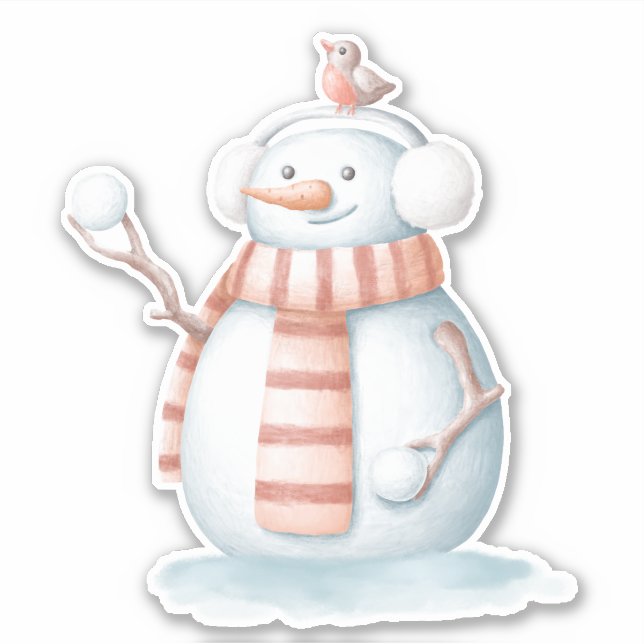 Autocollant Snowman (Devant)