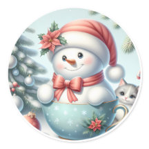 Autocollant Snowman