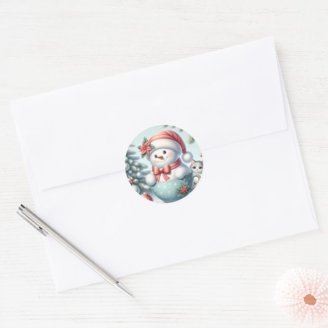 Autocollant Snowman (Enveloppe)