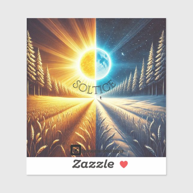 Autocollant "Solstice" (Feuille)