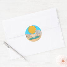 Autocollant souvenir pour fête d'anniversaire sur