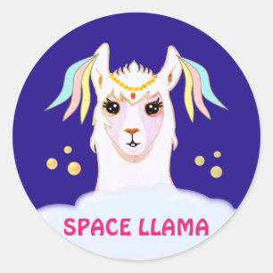 Autocollant Space Llama
