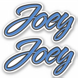 Autocollant Stickerset bleu pour Joey