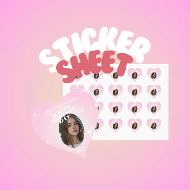 Autocollant style Fancafe pour anniversaire Kpop I (Créateur téléchargé)