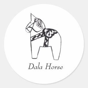 Autocollant suédois Dala Horse