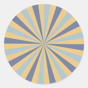 Autocollant Sunburst Retro