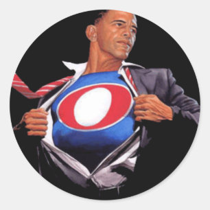 Autocollant Super Obama