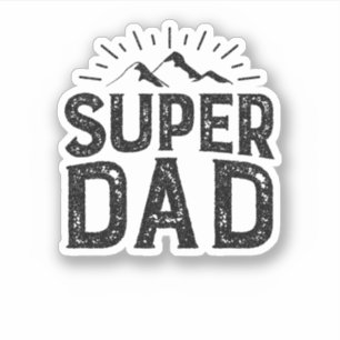 Autocollant Super Papa