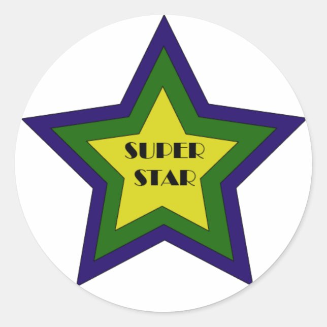 Autocollant Super Star (Devant)