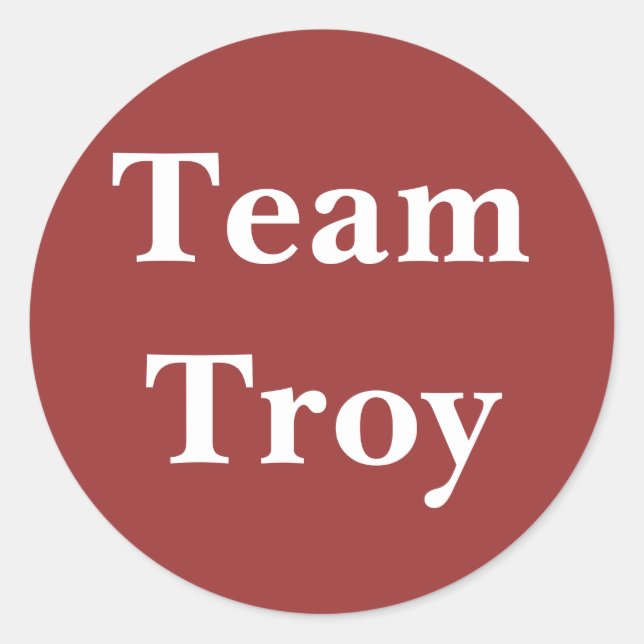 Autocollant Team Troy (Devant)