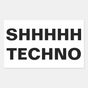 Autocollant TECHNO CHUTT