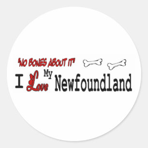 Autocollant Terre-Neuve (I Love)
