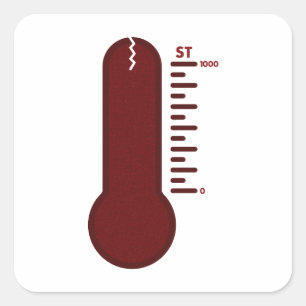 Autocollant Thermomètre de Stress