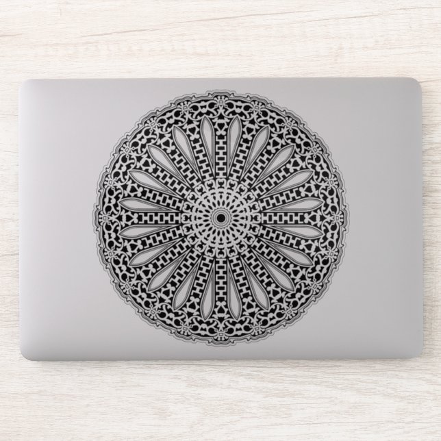 autocollant transparent Mandala (Ordinateur)