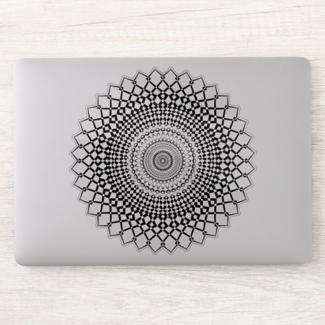 autocollant transparent Mandala (Ordinateur)
