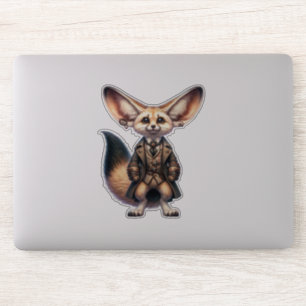 Autocollant transparent Steampunk Fennec Fox